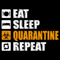 Eat, Sleep, Quarantine, Repeat - Kids Tee Design